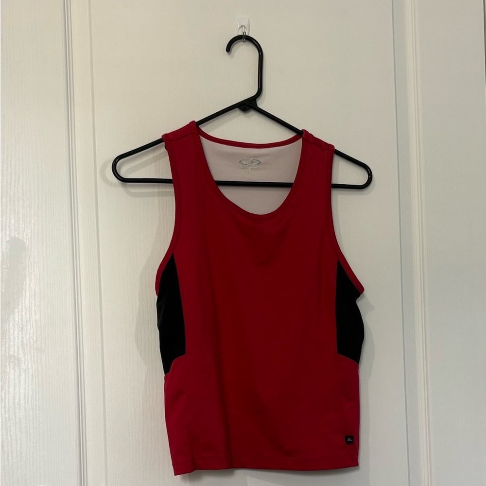 Champion Red and Black Tank Top